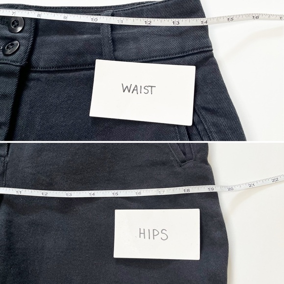 Aritzia Wilfred Free Modern Cargo Pants 2 black pockets tapered high rise waist - Picture 10 of 12